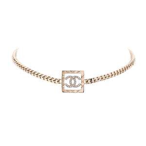 Chanel Cc Coco Mark Square Chain Choker #227725C11B